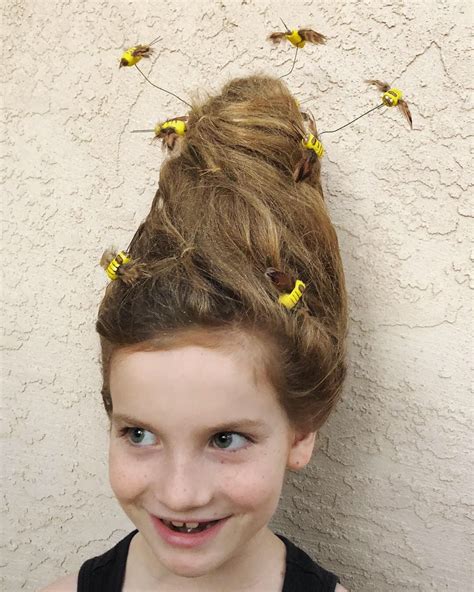 A Full Beehive Complete With Buzzing Bees For Crazy Hair Day Crazy Hat