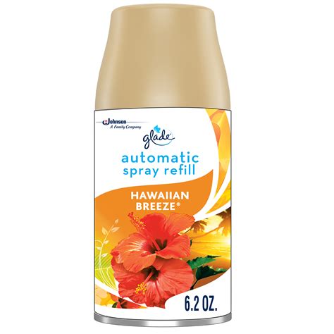 2years from mfg date available in various scents. Glade Automatic Spray Refill Hawaiian Breeze, Fits in ...