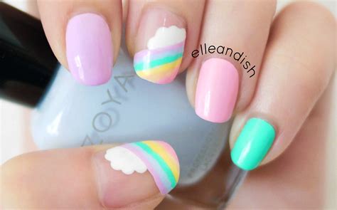Salte de los colores aburridos y llena tus uñas de color con estos increíbles diseños para uñas cortas multicolor. Resultado de imagen de decoracion de uñas sencillas y ...