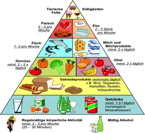 Im Allgemeinen Bietet Die Ernährungspyramide Eine Grobe Orientierung