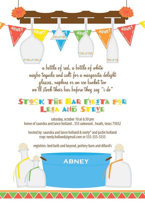 We did not find results for: Stock the Bar Fiesta... | Couple wedding shower, House ...