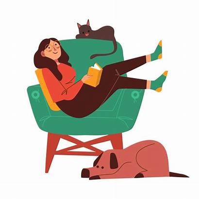 Relaxing Person Illustration Vector Theme Freepik