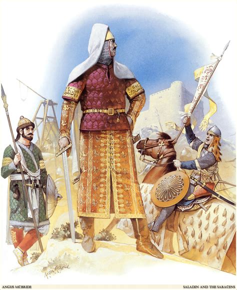 Sultan Saladin Illustration Of Angus Mcbride Showing The G Flickr