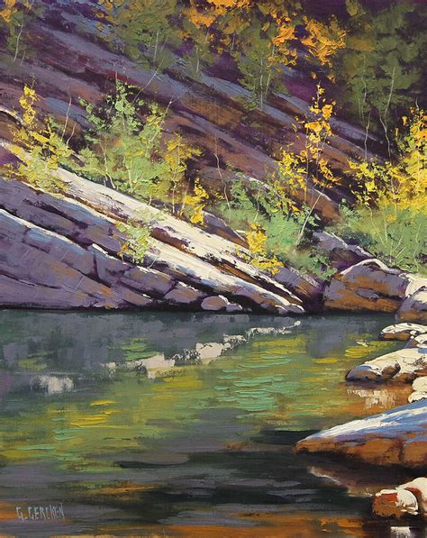 Blue Mountains Commissioned River Oil Painting Landscape