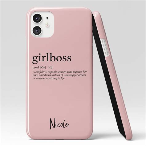 Personalised Girl Boss Phone Case By Nineteen74