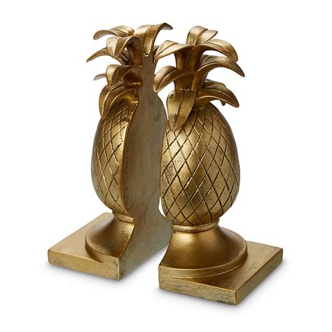Pineapple Resin Bookend Gold Effect Diy At Bandq