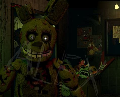 Springtrap Jumpscare Frame Remake C4d Rfivenightsatfreddys