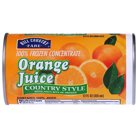 Hill Country Fare Country Style Frozen Orange Juice Shop Juice