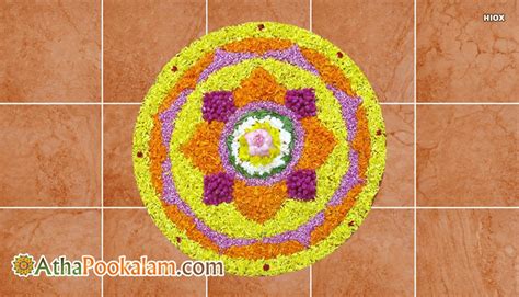 These small simple pookalam videos will help you to get better results. Simple Athapookalam Images, Pictures