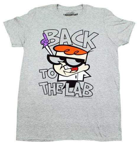 Dexters Laboratory Cartoon Network Back To The Lab T Shirt Retro Mens Tee New Ebay