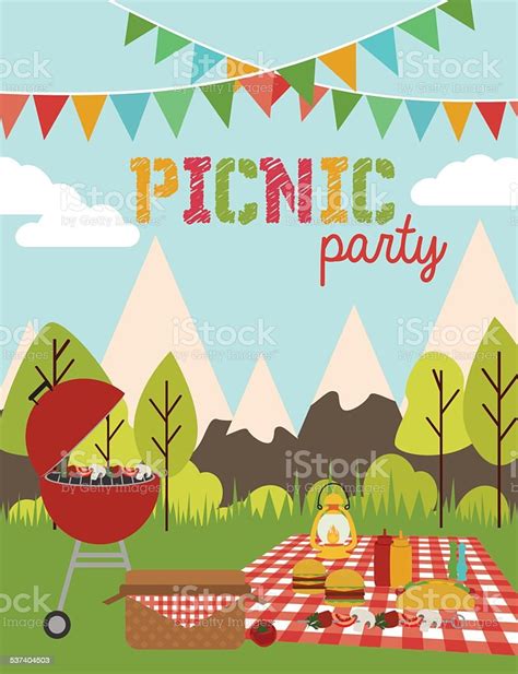Picnic Party Stock Illustration Download Image Now Istock