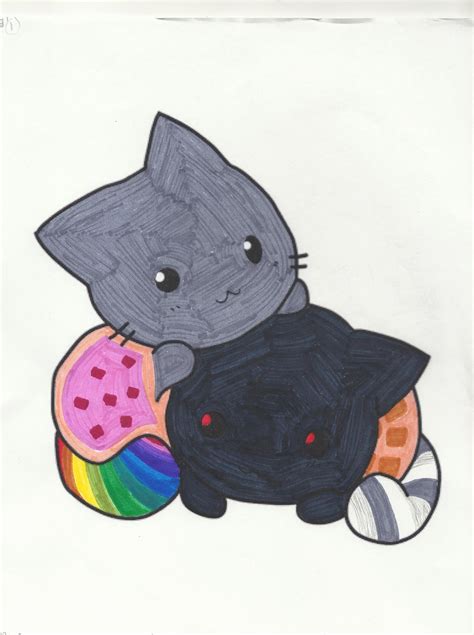 Nyan Cat Coloring Page By Jaybird28 On Deviantart