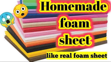 Homemade Foam Sheethow To Make Foam Sheet At Homediy Foam Sheetfoam