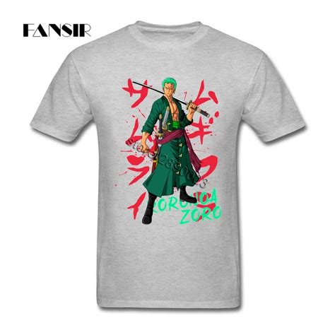 Printed T Shirt Men Mans Roronoa Zoro One Piece Men T Shirts 100