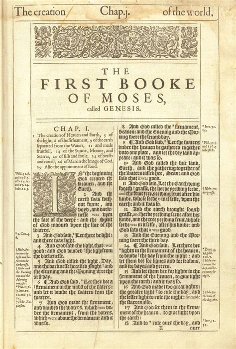 1611 King James Bible First Edition Genesis Title Faith Bible