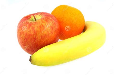 Banana Apple And Orange Stock Image Image Of Natural 2762813