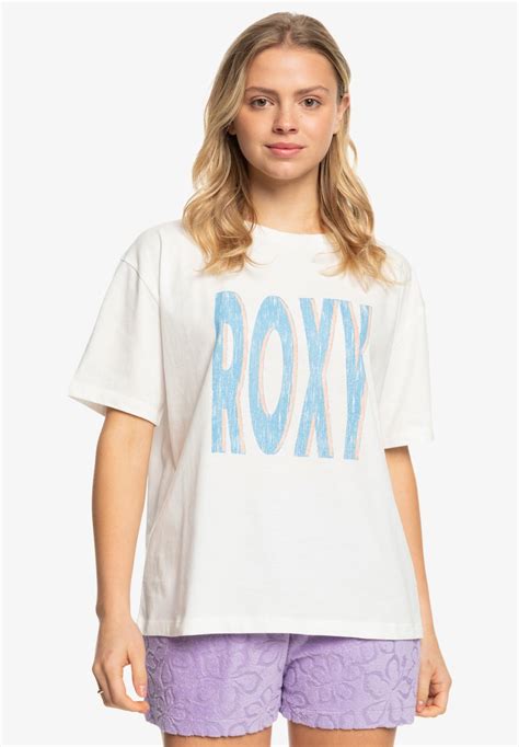 Roxy Sand Under The Sky Erjzt05461 T Shirt Imprimé Snow Whiteblanc Zalandofr