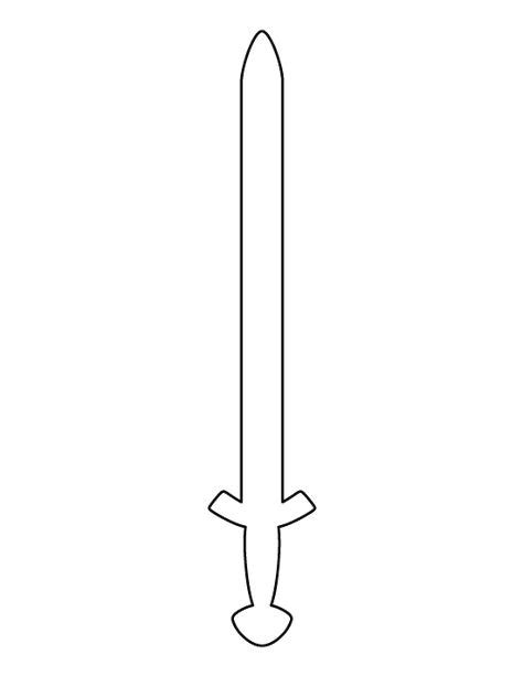 Viking Sword Pattern Use The Printable Outline For Crafts Creating