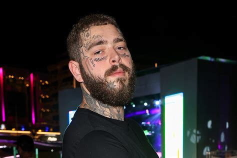 Post Malone Gets Face Tattoo Of His Daughters Initials Report