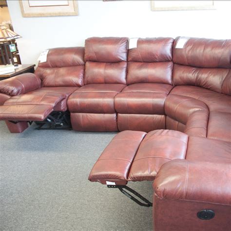 Full Grain Leather Sectional Recliner Odditieszone