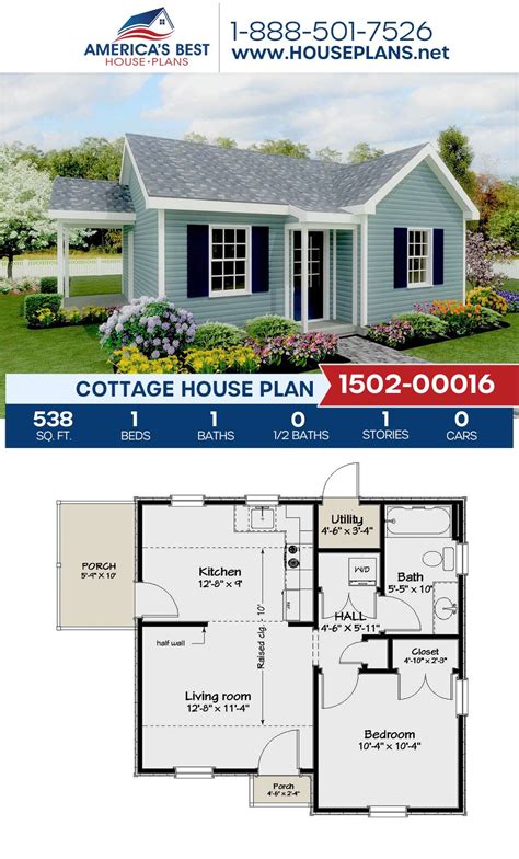 Cottage House Plan 1502 00018 Bus Tiny House Floor 082