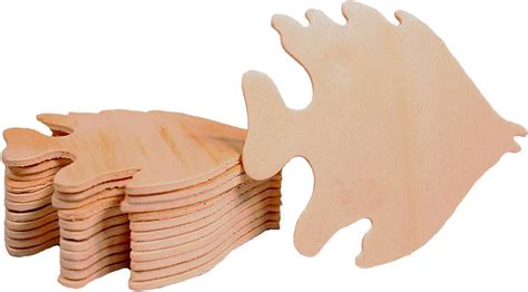 Creative Hobbies Unfinished Wood Fish Cutout Shapes Ready