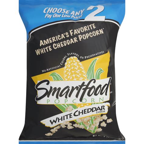 Smartfood Popcorn White Cheddar Cheese Snacks Chips And Dips Market
