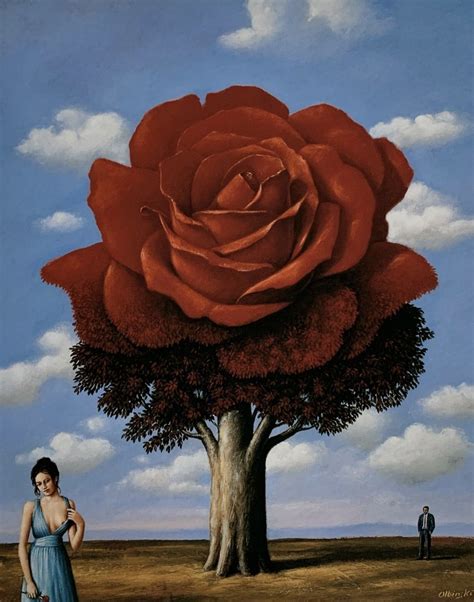 Rafal Olbinski A Rose 2020 Surrealismo Obras Arte Surrealista