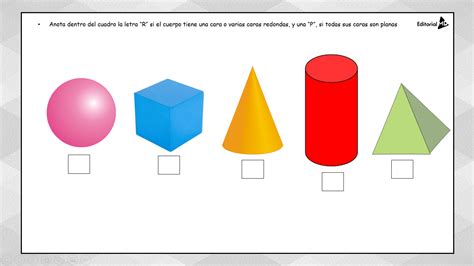 Redondos Caras Vertices Y Aristas De Los Cuerpos Geometricos Para Niños