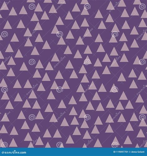 Violet Geometric Background With Triangles Seamless Pattern