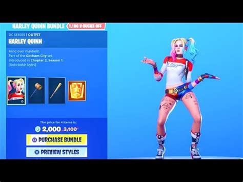 Deal damage with pickaxes to opponents (100). *NEW* Harley Quinn Skin BUNDLE + Living Large Emote ...