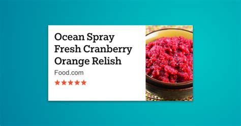 Ocean spray makes 70 million cans of jellied cranberry sauce, which dignan observes amounts to one for every american family. This is a very refreshing recipe I have used for years. It comes from the bag of Ocean Spray ...