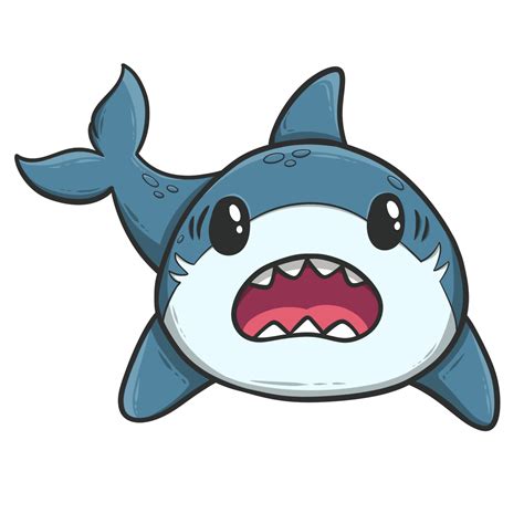 Cute Shark Cartoon 28702201 Png