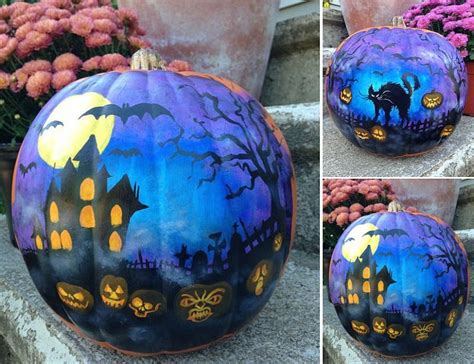 76 Perfectly Painted Pumpkins No Carve For Halloween Halloween
