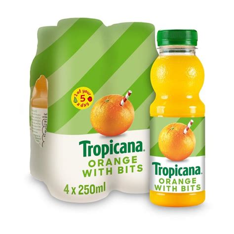 Tropicana Orange Juice Original 4 X 250ml From Ocado