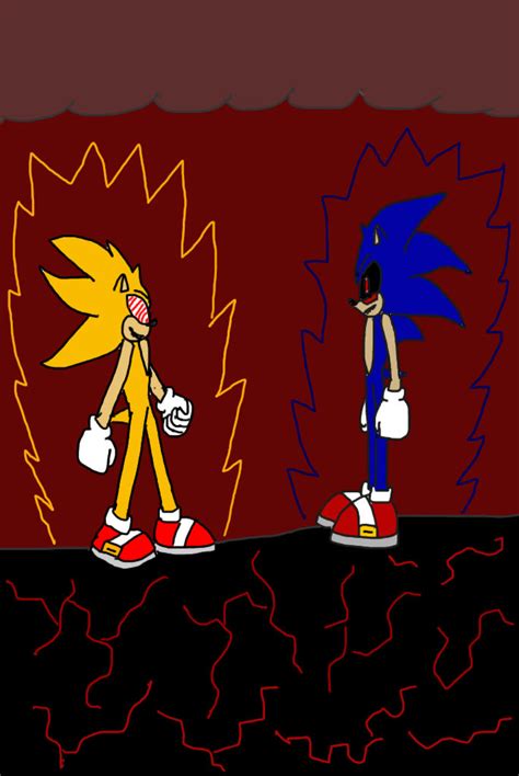 Remastered Fleetway Super Sonic Versus Sonic Exe By Ant D On Deviantart