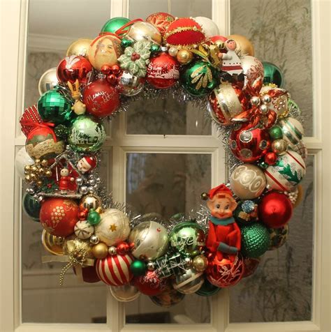 Vintage Christmas Ornament Wreath 1 For 2018 Vintage Christmas