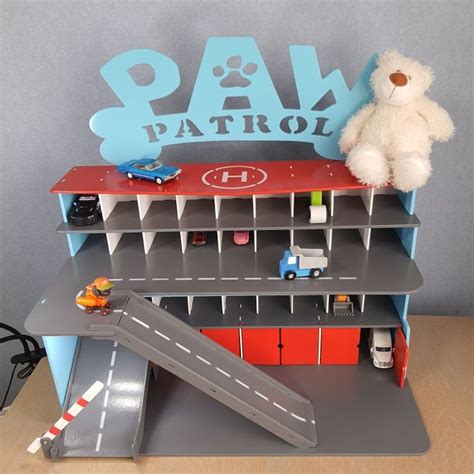 Paw Patrol House Garage Wooden Toy Garage Toddler Boy Ts Toy Garage