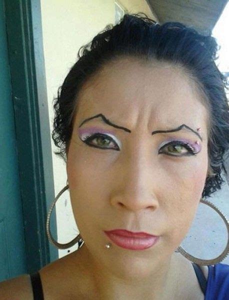 Messed Up Eyebrows Funny Eyebrows Bad Eyebrows Makeup Fails