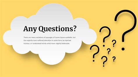 Any Questions Template For Presentations Slidebazaar