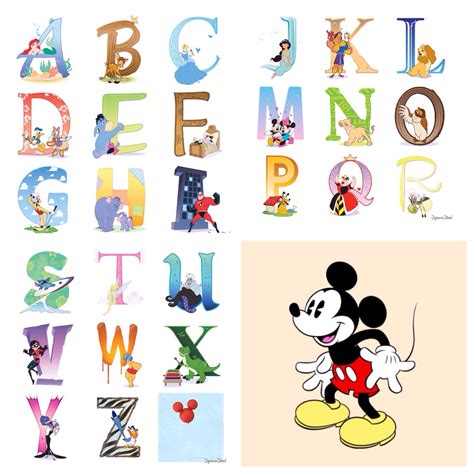 Best Alphabet Disney Font Printables Artofit
