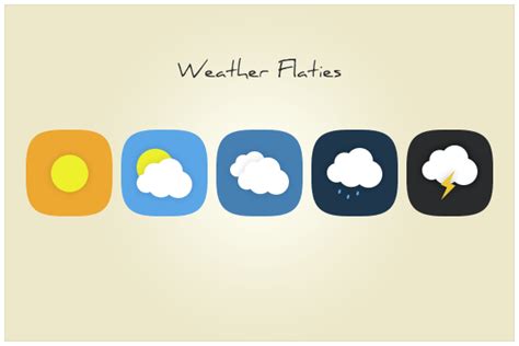 Free Cute Rounded Weather Icons Psd Titanui