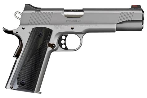Kimber Stainless Lw Arctic 45 Acp Pistol With Blacked Out Small Parts