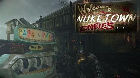 Black Ops 2 Nuketown Zombies Gameplay Raygun Pack A Punch X2