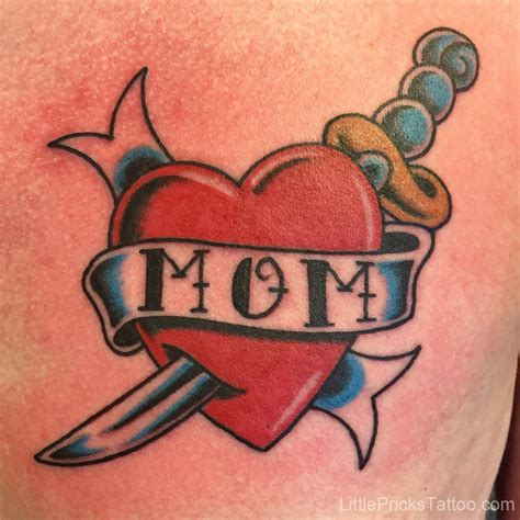 Little Pricks Tattoo Studio Super Clean Mom Heart Tattoo By Travis At