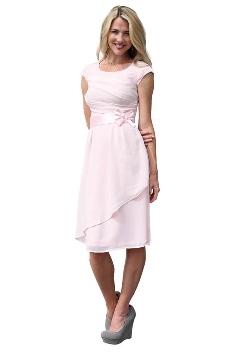 Jasmine Modest Semi Formal Dress In Pink