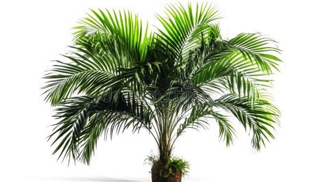 Areca Palm Tree Isolated On White Generative Ai Stock Image Image Of
