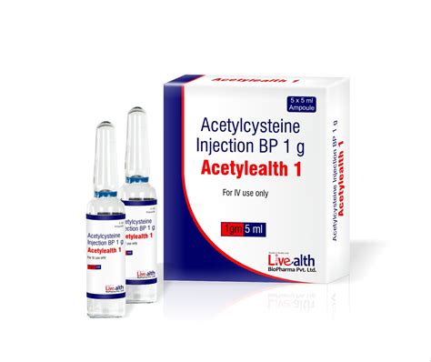 Livealth Acetylcysteine Injection 1 Gm 5x5ml Prescription Id