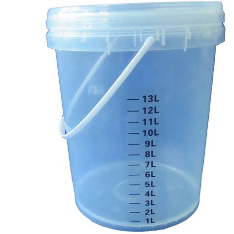 Bucket With Lid 19l Clear Electaserv