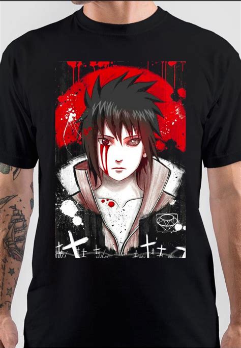 Sasuke Anime Black T Shirt Swag Shirts